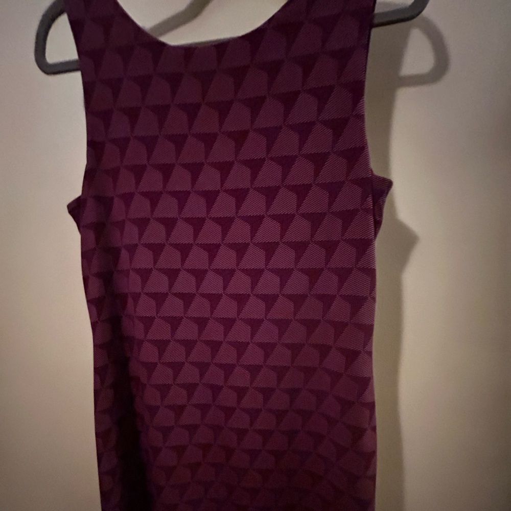 NWOT Magnolia Grace Reversible Elegant Patterned Sleeveless Dress, Zipper Back - Picture 12 of 16